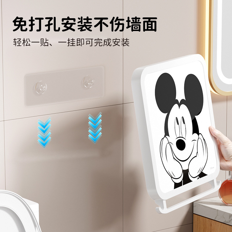 浴室壁画收纳箱卫生间放衣服神器防水免打孔壁挂折叠收纳柜置物架|undefined