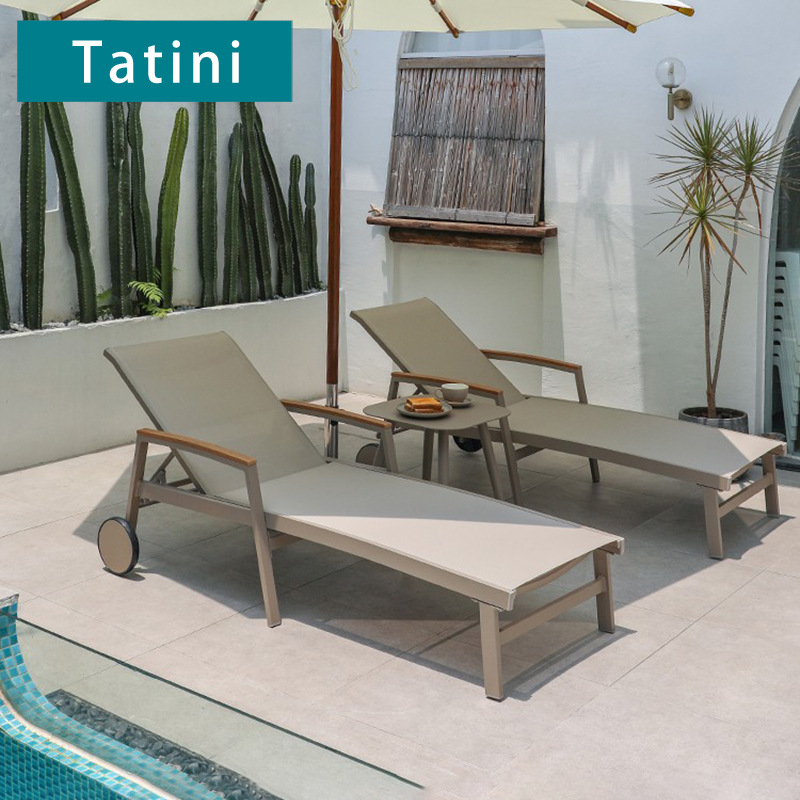 Al Aire Libre cama Villa piscina Hotel playa patio jardín al aire libre terraza ocio impermeable protección solar plegable reclinable image 2