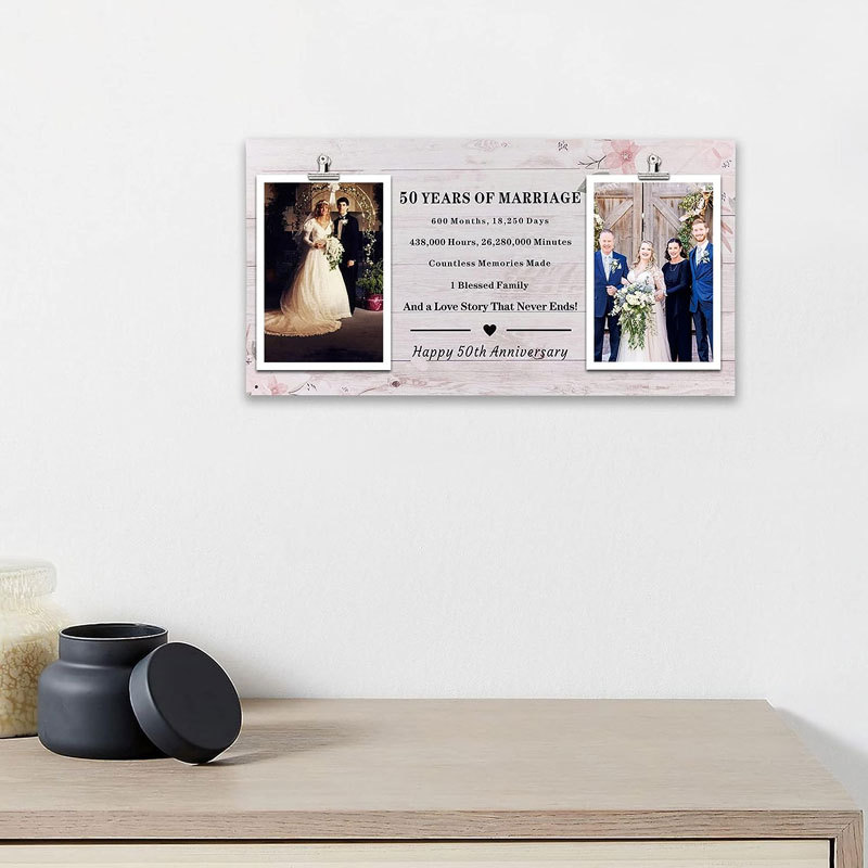 Marco DE FOTOS conmemorativo de boda de madera marco de fotos creativo marco de fotos decoración de boda conmemorativa diseño de marco de fotos de boda