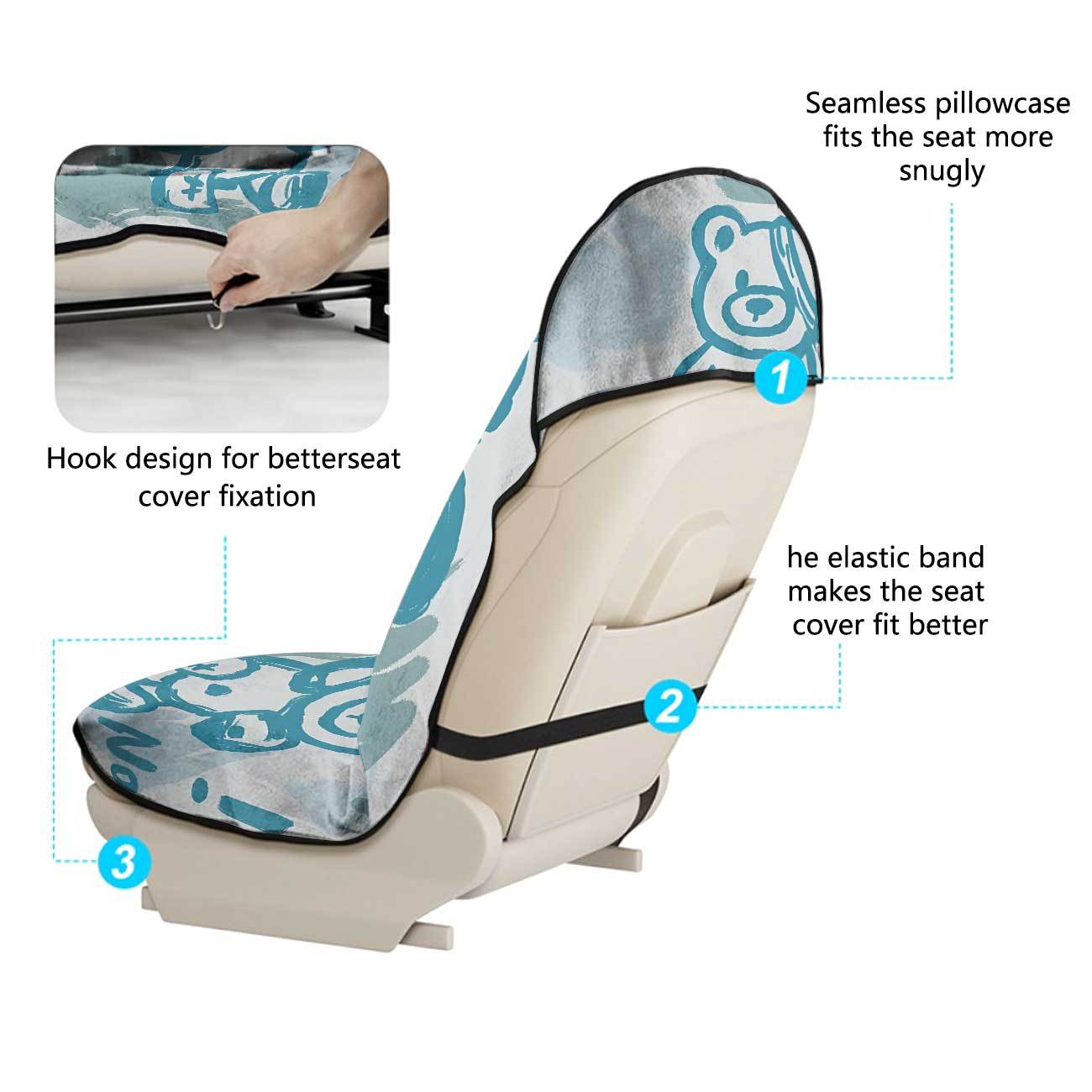 Car seat towel cover front seat protector suitable for gym and exercise, universal for all seasons, car use 44