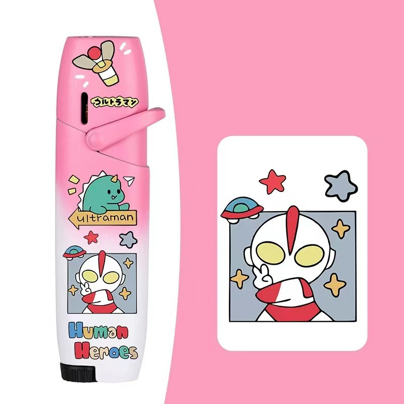 Pink and white Ultraman