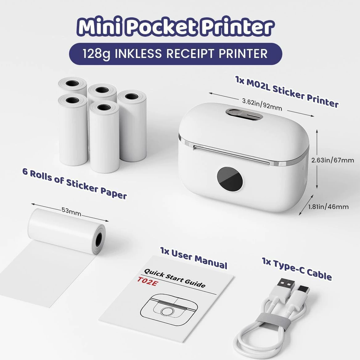 Small printer, handheld photo, T02