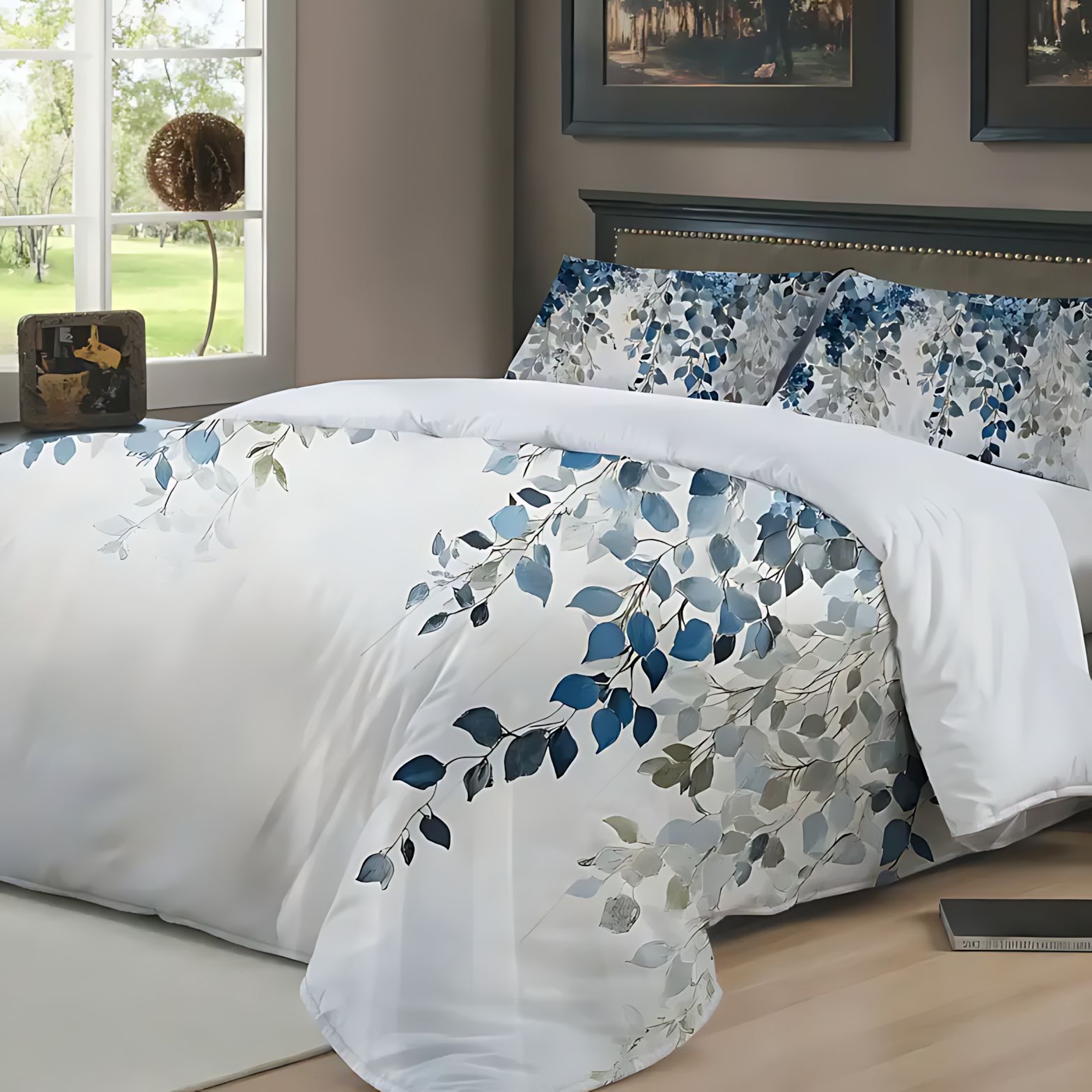 TEMU / JIT estilo de acuarela transfronteriza floral impresión digital HD cómodo conjunto de edredón de pelo para diseñar