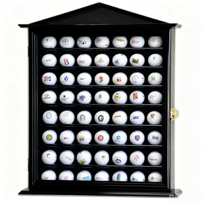 Cross-Border Wooden Ball Display Frame for Golf Enthusiasts, Wall-Mounted, High-Transparency, Lockable, Openable Photo Frame Cross-Border Wooden Ball Display Frame for Golf Enthusiasts, Wall-Mounted, High-Transparency, Lockable, Openable Photo Frame