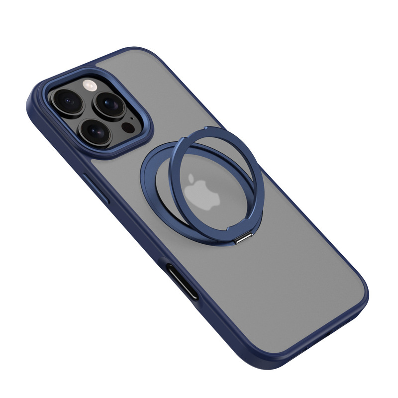 适用iphone17promax旋转支架手机壳苹果15pro肤感14磁吸手机套|undefined