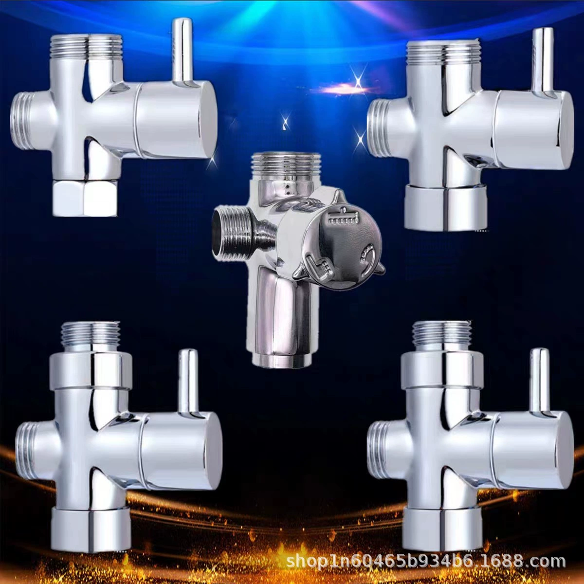Заводской медный водоотделитель один-в-два-из быстросъемного трехходового клапана 4/6-точечный переключающий клапан для смесителя аксессуары для душа