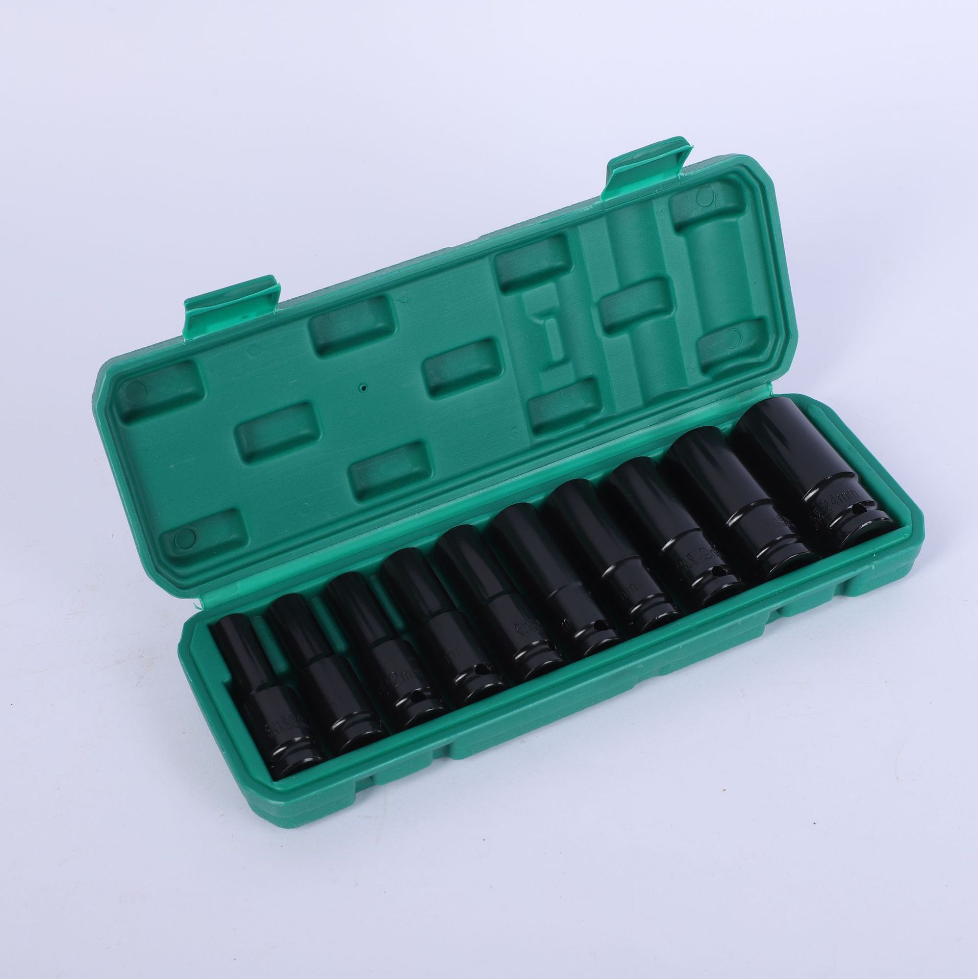 Yayang Electric Wrench Socket 10-Piece Set High Carbon Steel Hex Socket Large Impact Socket Auto Repair Socket