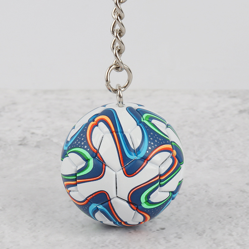 High-quality simulation football keychain mini pendant World Cup souvenirs creative pendant activities small gifts._voghion.com