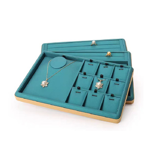 PU Leather Jewelry Plate Advanced Sense Ring Plate Live Jewelry Watch Plate Pendant Plate Jewelry Tray Display Plate Props