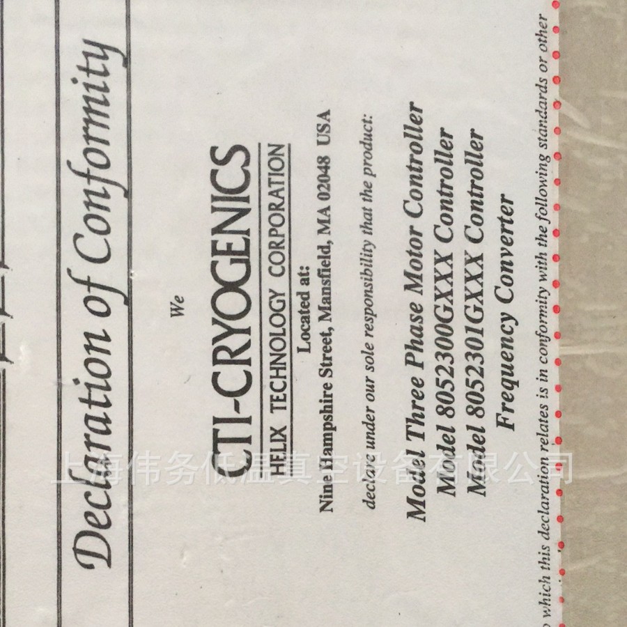 CTI AMAT 3620-01553 On-Board 3 Phase Motor Controller 控制器