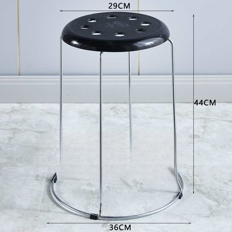 4개 팩 [높이 44cm ] 일반 검정색 8개 구멍