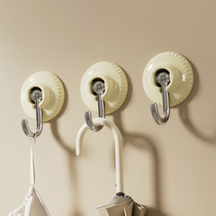 Adhesive hook wall-mounted, no-punch, traceless clothes hook, light luxury upside-down wall-bearing, bathroom dormitory, strong stick hook