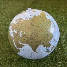 现货 PVC中文版充气地球仪 海滩玩具 吹气球 跨境热销 欢迎咨询