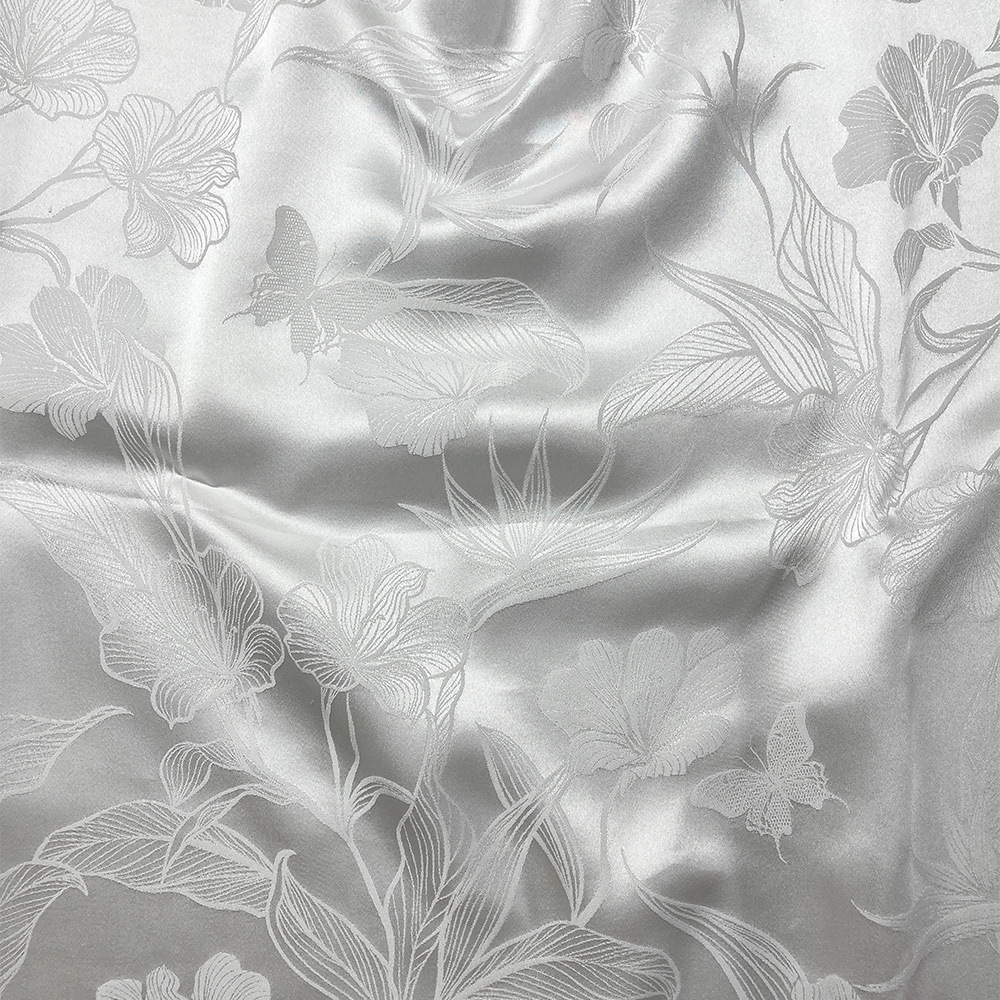 Sambo satin mariposa floral tela de seda ropa interior pijama almohada cubierta de ojos sombrero de pijama vestido FD6465