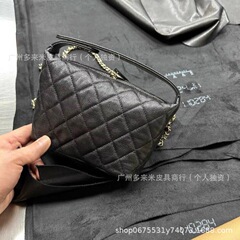 25c手提げhobo弁当箱バッグLPケースバッグ化粧バッグ菱格チェーン斜め掛け女性バッグ小廃バッグハンドバッグ