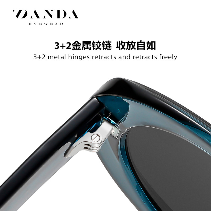 Gafas de sol polarizadas redondas de moda europea y americana S26124 Gafas de sol de placa transfronterizas para mujer