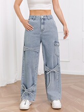 O 84506 Bow Tie Workwear Jeans ��װţ�п� �羳��������ѷ