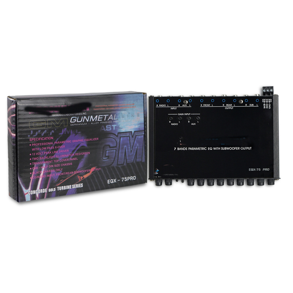 Cross-Border Hot-Selling Car Equalizer 7-Band Equalizer Car Audio Eq Tuning Crossover Amplifier Power Amplifier