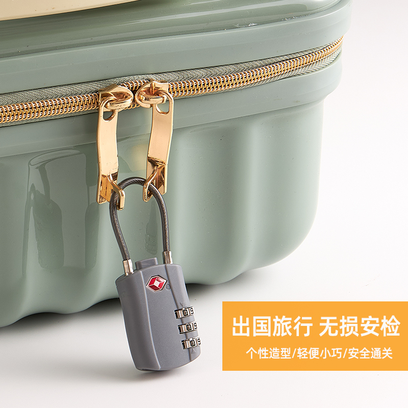 ✅tsa美洲航空密码锁钢丝绳出国海关锁背包旅行箱拉杆箱包托运通