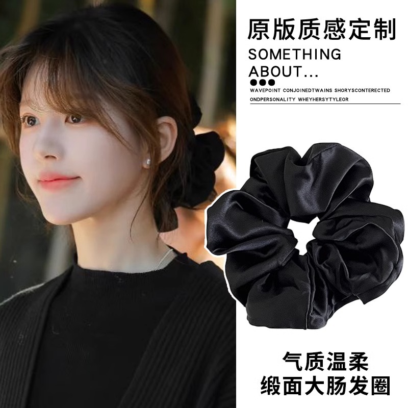 Anillo de cabello de intestino grande, anillo de cabello de alta calidad, cuerdas de cabello de cola de caballo bajas, joyas de cabello de correa de alta elasticidad, joyas de cabello de flores de cabeza