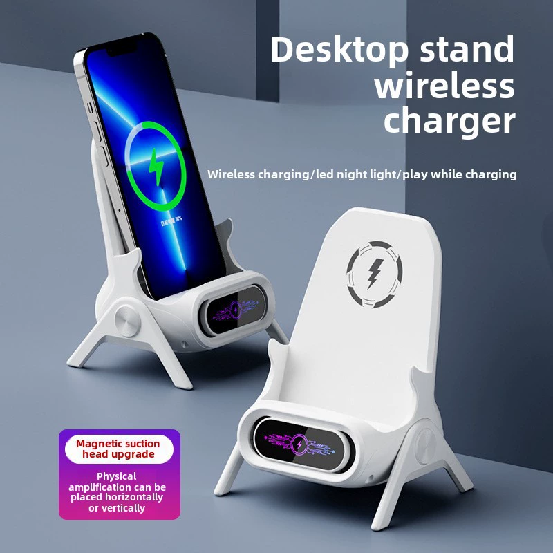 Phone holder, wireless charger, mobile phone, support frame