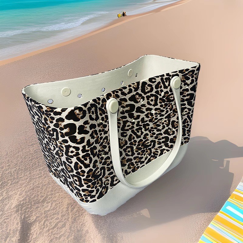 Bolsa de playa EVA personalizable en color y estilo, con impresión de logotipo, tamaño grande, impermeable, gran capacidad, simple y elegante. image 4