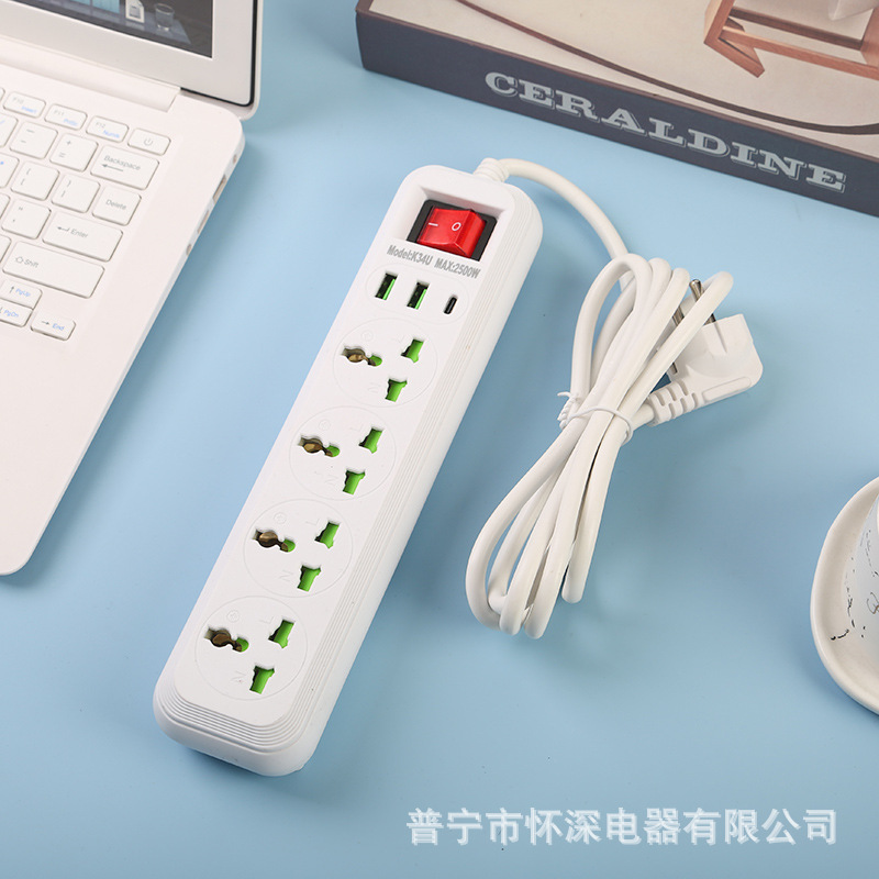 Conector USB de exportación estándar británico estándar europeo estándar americano enchufe de oficina doméstica con interruptor puerta de seguridad para niños