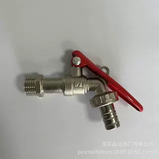 【玉环品迈阀门】厂家直销出口跨境贸易锌合金带前锁镀镍水嘴