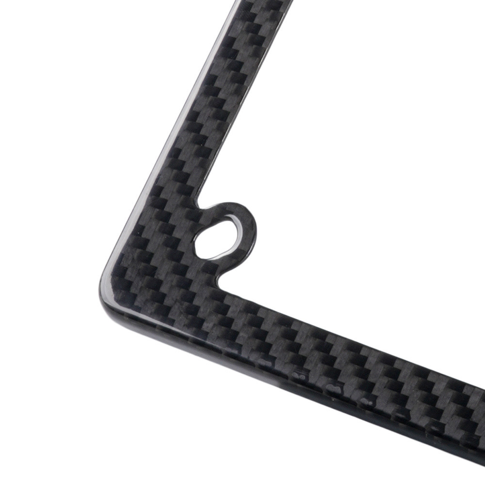 Motorcycle License Plate Frame Carbon Fiber License Plate Frame Dry Carbon Electric Vehicle Us Standard License Plate Holder Real Carbon Modification Accessories