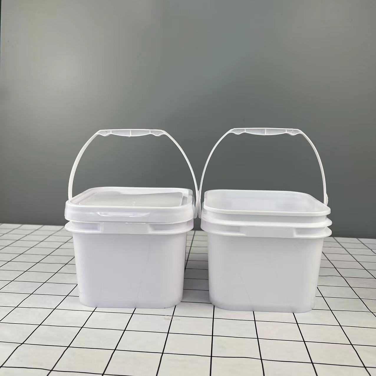 厂家批发 塑料桶1升2.5L升油漆塑料桶方形桶 家庭用品包装桶