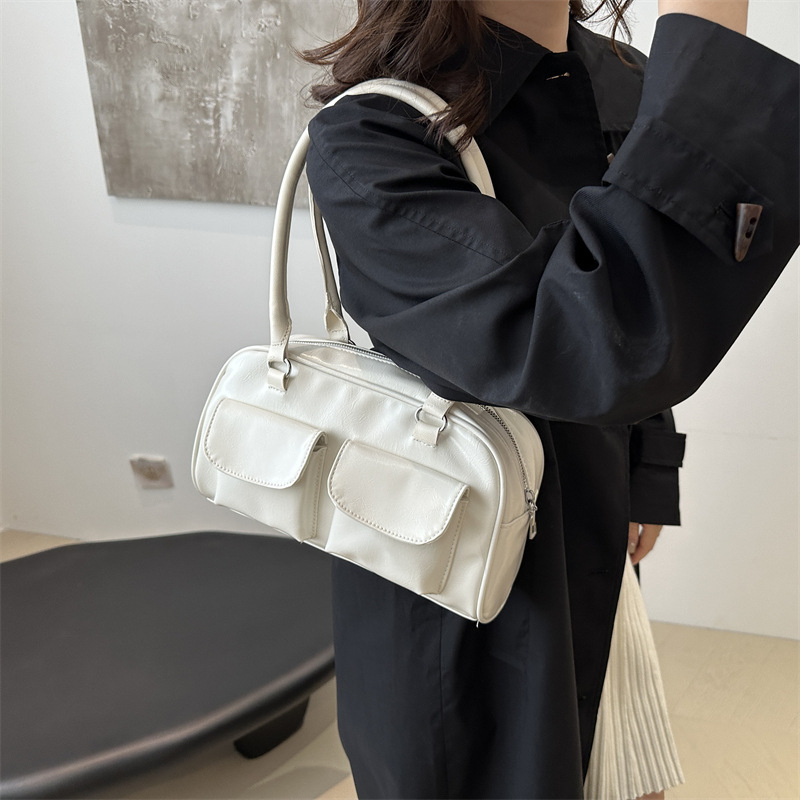 Versión coreana del bolso de axila de gran capacidad de alta calidad, bolso de mujer, nuevo bolso de bolos de gran capacidad, bolso de viaje simple