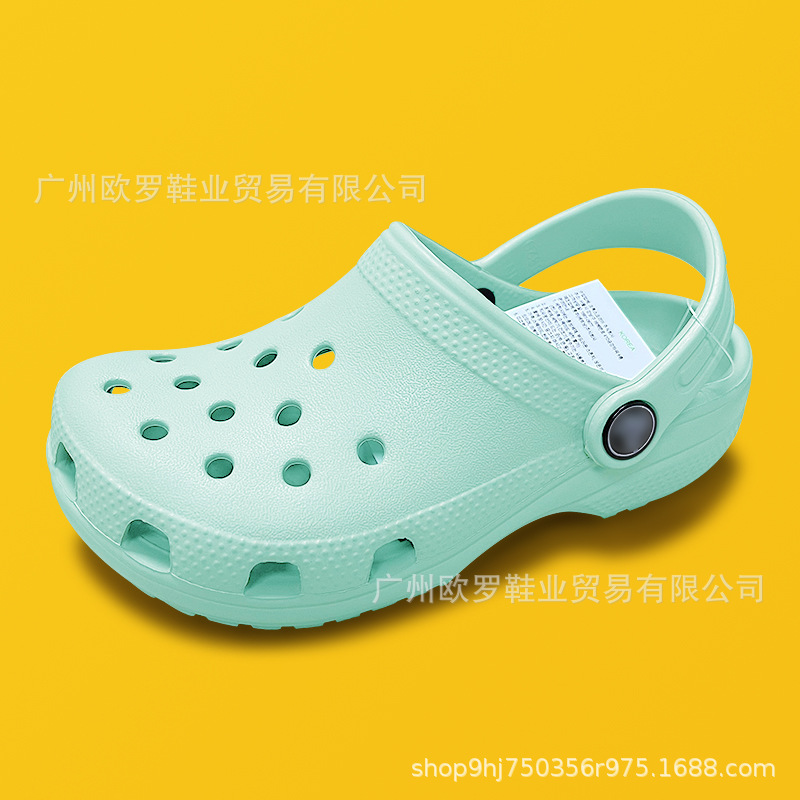 Cruz de zapatos de agujero para niños estrellas clásicas suelas blandas sandalias de playa zapatillas al por mayor