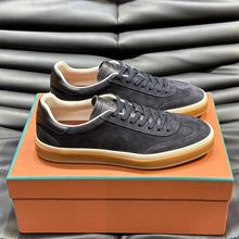 男士圆头系带高端多巴胺增高小白鞋复古休闲运动厚底百搭情侣板鞋