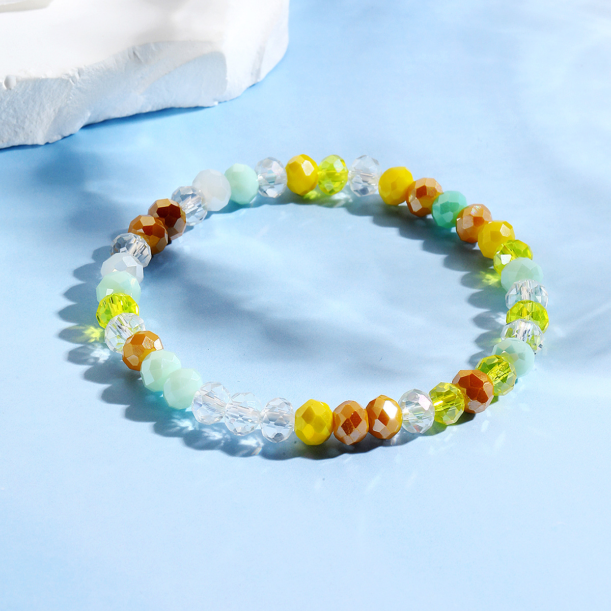 hot selling bracelets are versatile and high end Bohemian elastic line summer crystal bracelet set_voghion.com