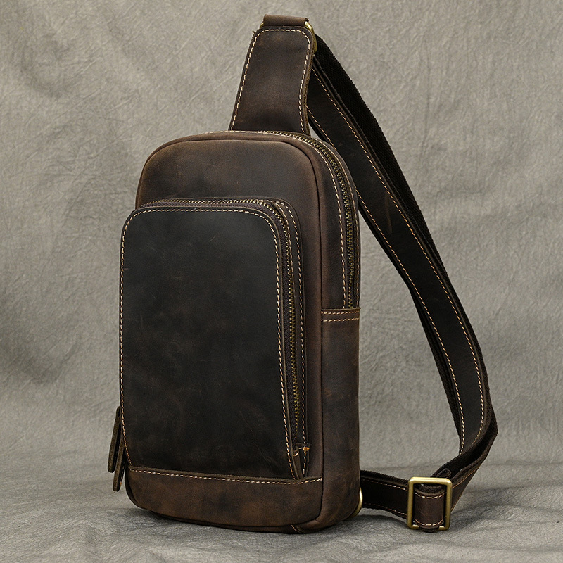 Bauletto in pelle di cavallo pazzo per uomo casual, borsa a tracolla semplice in pelle di mucca con croce diagonale, borsa da viaggio all'aperto_voghion.com