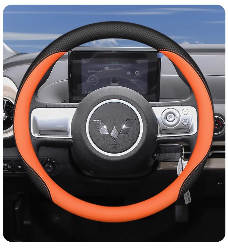 2025 Hongguang Steering Wheel Cover Wuling Mini Four-door Macaron Three-generation Four-season Handicap Cover