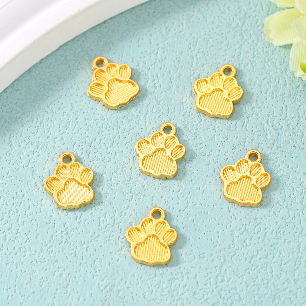 Metal accessory with accessories, hands and feet prints, necklace, retro cute pendant, DIY 4