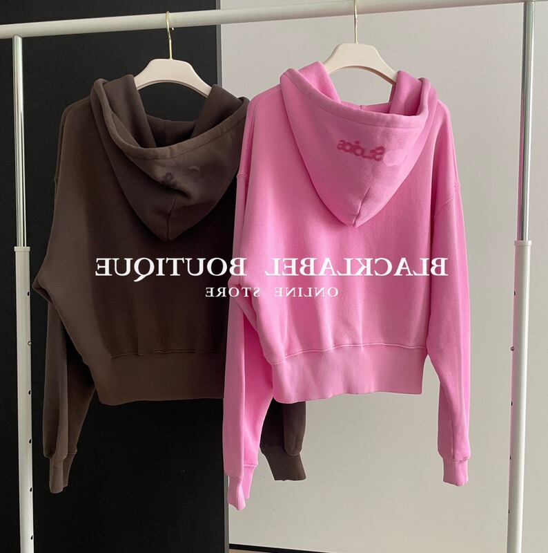 New Pink Hooded Letter Embroidered Zipper American Sweatshirt 2025 Autum Loose Slimming Look and Super Nice Jacket New Pink Hooded Letter Embroidered Zipper American Sweatshirt 2025 Autum Loose Slimming Look and Super Nice Jacket