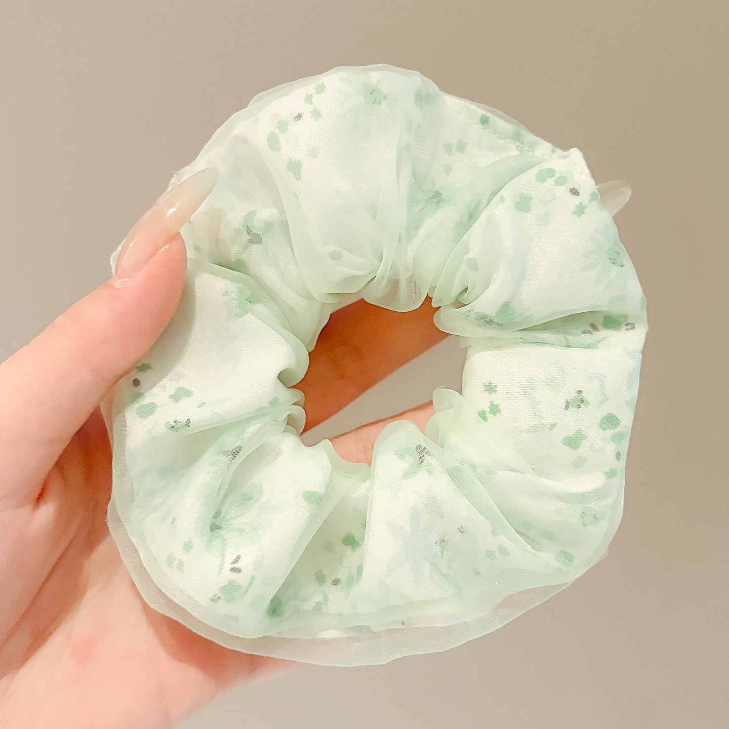 Anillo para el cabello de intestino grueso de gran tamaño coreano, bufanda cuadrada de alta calidad femenina, cuerda para el cabello, banda elástica y duradera, flor de viento perezosa