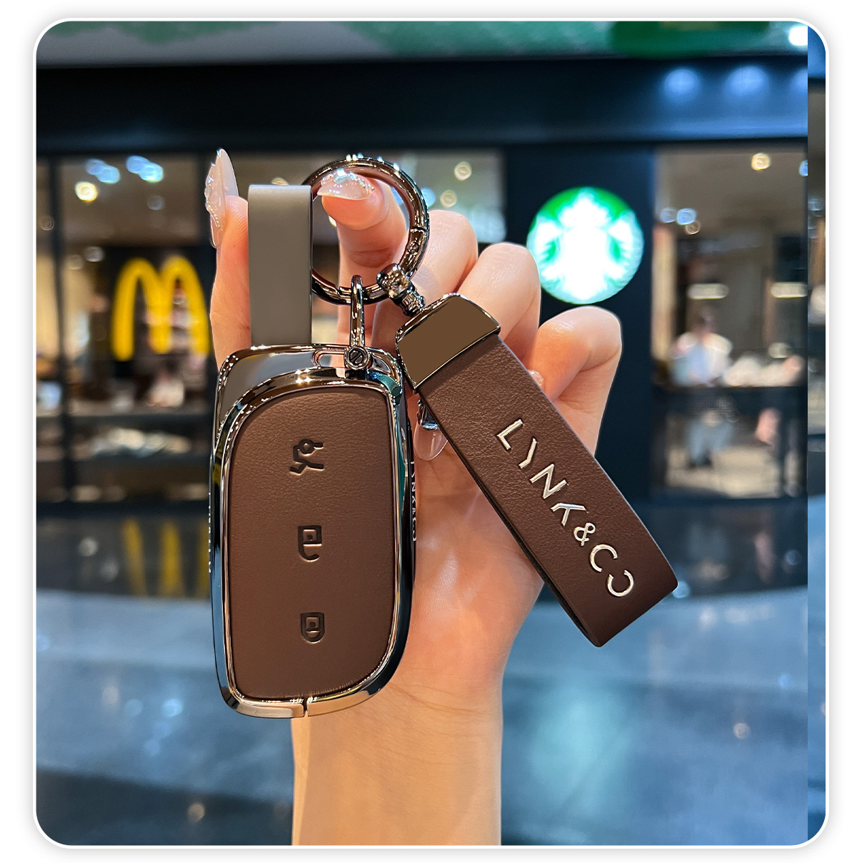 Suitable for Lynk&Co 10 Key Cover 900/Z10 Card Z20 European Version Lynk&Co Car Model Nfc Car Buckle Shell