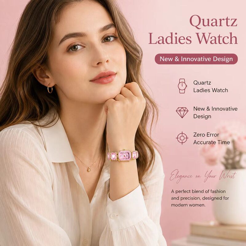 G&D Gaishiden 2026 New Fashion Casual Women's Watch Cross-Border Diamond-Encrusted Vacuum Electroplated Quartz Women's Watch G&D Gaishiden 2026 New Fashion Casual Women's Watch Cross-Border Diamond-Encrusted Vacuum Electroplated Quartz Women's Watch