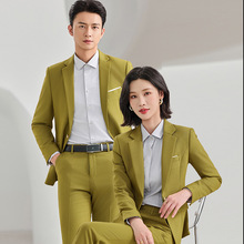 KSL8810秋冬工装西服套装男正装男女同款职业装工作服职业西装