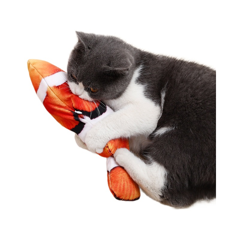 Peces eléctricos transfronterizos simulación de juguete peces USB recargable salto peces payasos carpa gato juguete al por mayor