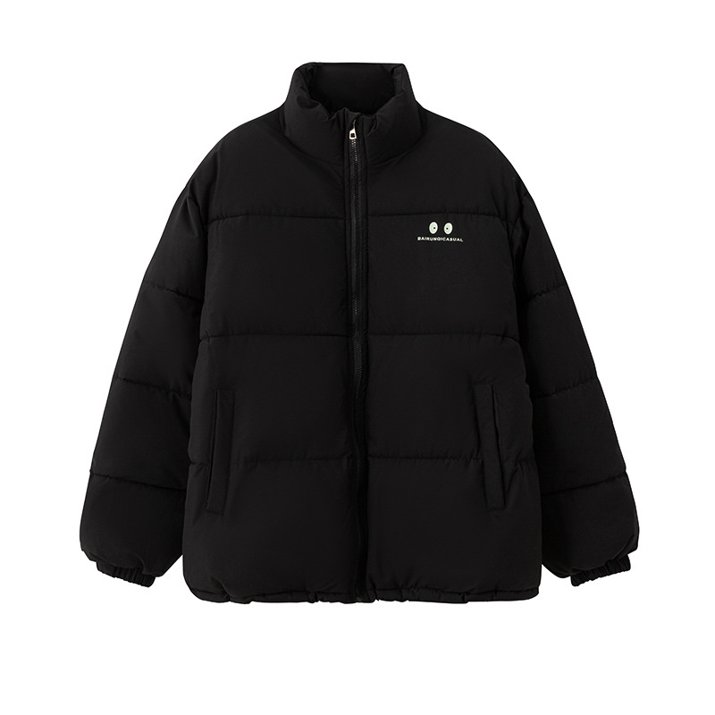 2025 ropa de algodón corta de cuello vertical, ropa de algodón gruesa y caliente, chaqueta de algodón de invierno suelta, chaqueta de algodón de invierno image 4