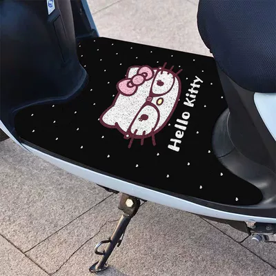 Avtomobil döşəmə paspasları — Wear-Resistant Wire Loop Mats for Electric - zx-kitty-foot-pad-19-3060-silk-circle-small-self-cutting