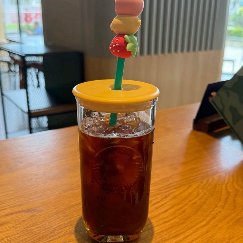 制作款星星杯子夏日果缘奇遇可爱亮黄伴手礼水果三角玻璃吸管杯|undefined