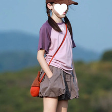 女童套装花苞短裤夏季新款中大童T恤拼接上衣a字南