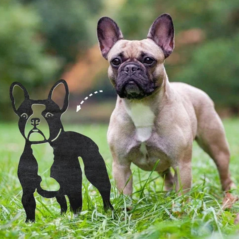 Garden metal crafts pet dog garden courtyard decoration metal…