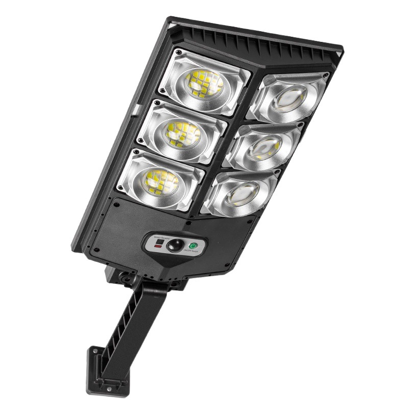 Transfronterizo nuevo LED luz fuerte lámpara de calle pequeña lámpara de calle de doble fila lámpara de jardín solar lámpara de calle de inducción iluminación al aire libre