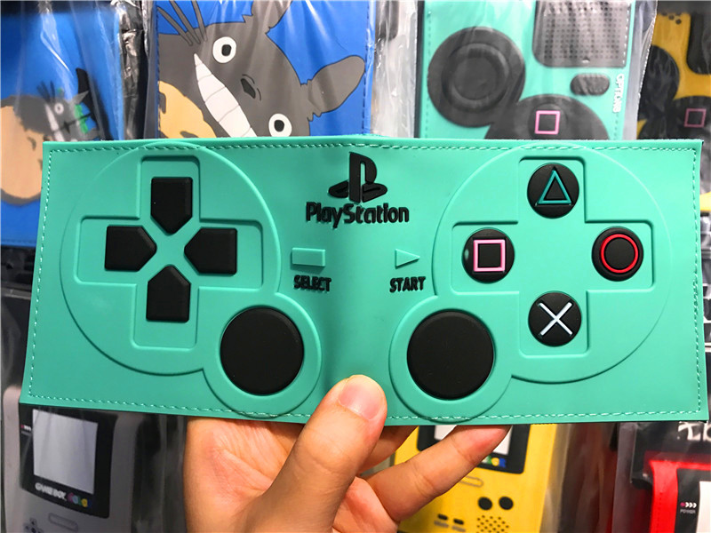 PS maneja de juegos cartera de dibujos animados máquina de juegos corta doble pegamento cartera de cambio cartera de cuero de PVC cartera de tarjetas